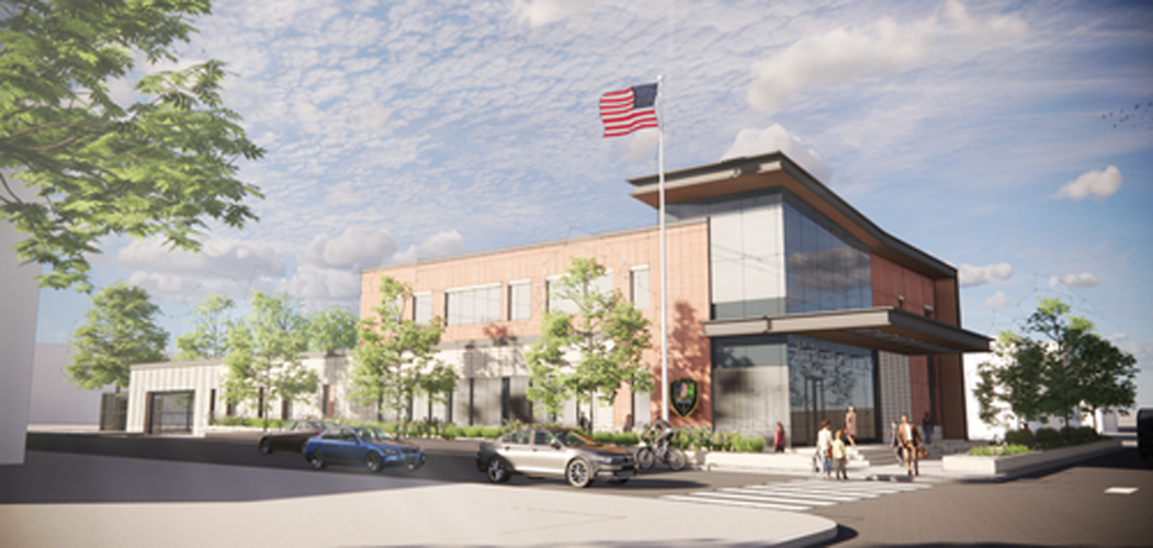 Rendering of proposed New Albany Police Department headquarters