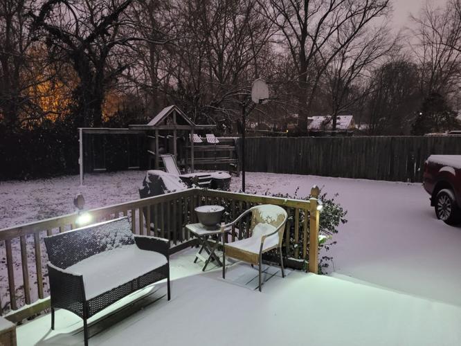 Snow on Pumpkin in Lyndon