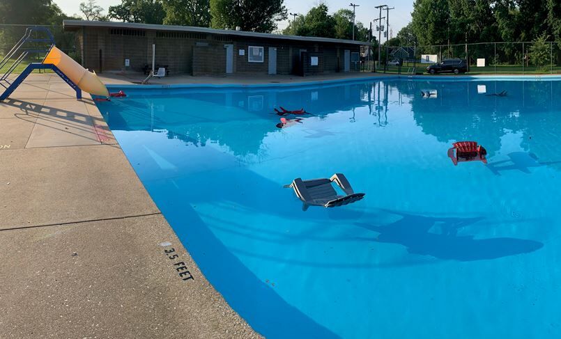 Algonquin Pool broken into