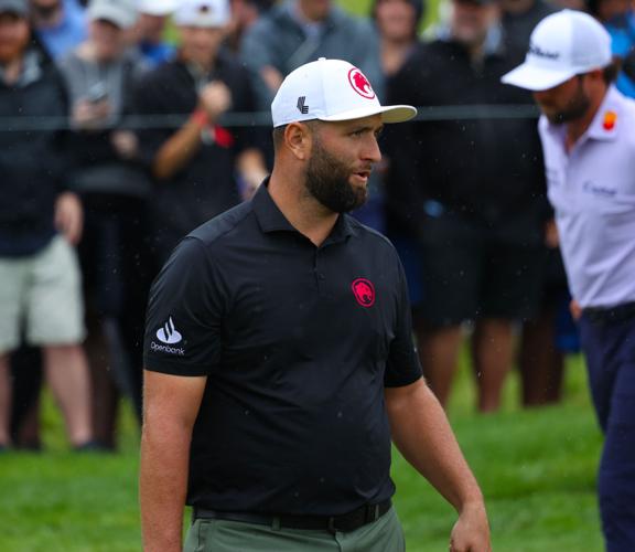 Jon Rahm after making a putt at Valhalla.JPG