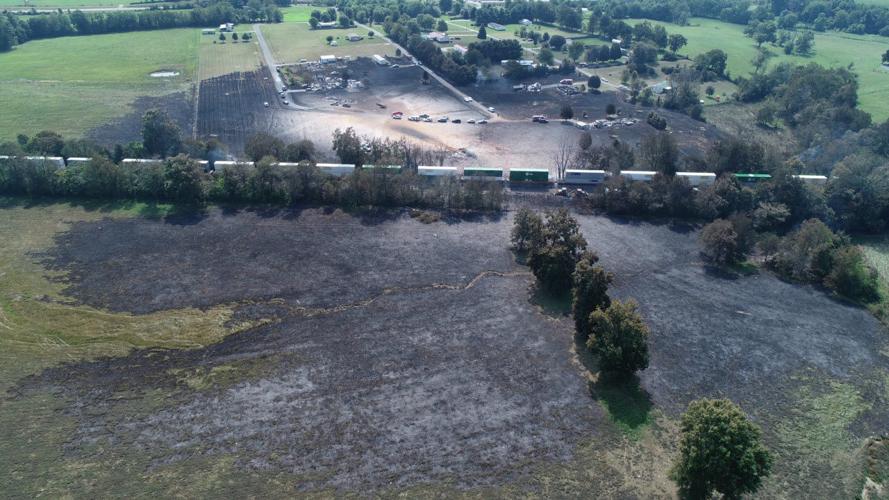 Gas Explosion Lincoln County Aerial - 8-1-19