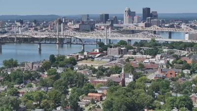 Jeffersonville aerial drone shot