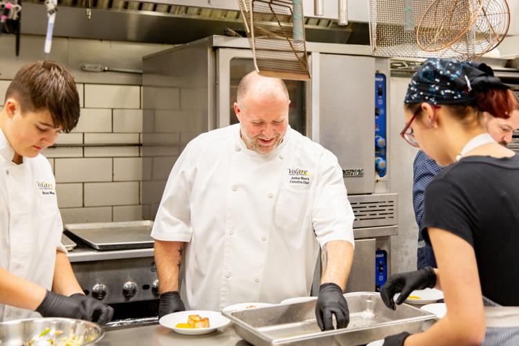 Joshua Moore, executive chef at Volare, during Blessings in a Backpack celebrity chef dinner - 2.20.24