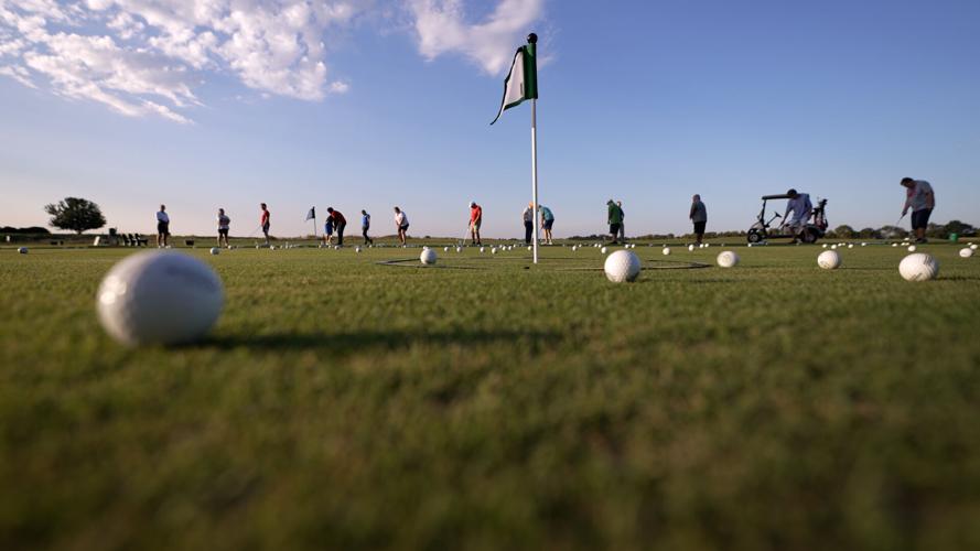 Norton Health Parkinson's disease golf clinic at the Nevel Meade Golf Course in Prospect, Kentucky
