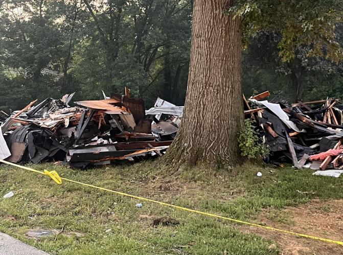 Jeffersonville house explosion debris