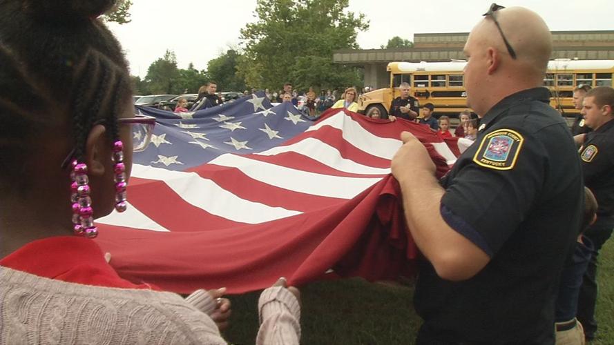 Luhr Elementary School Sept. 11, 2019 flag ceremony (9/11)