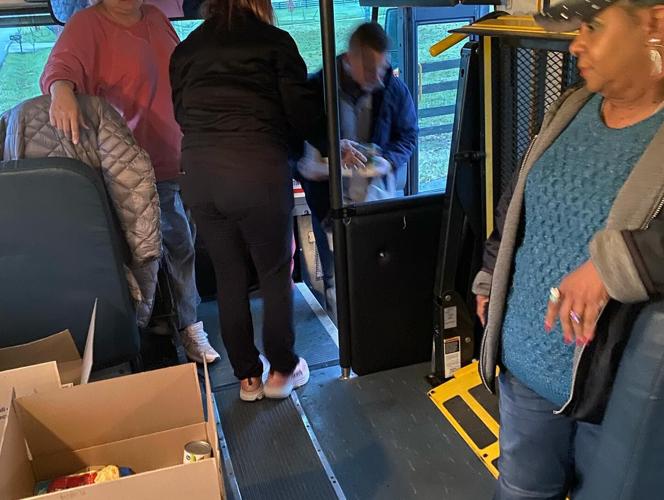 Shelby County Public Schools Transportation Department food drive