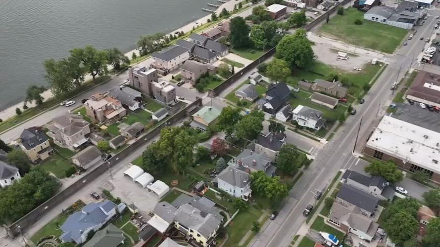 Jeffersonville aerial drone shot