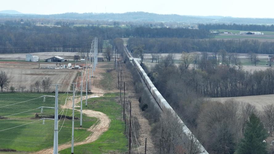 DRONE VIEW OF GLENDALE TRAIN DERAILMENT - 3-16-2023