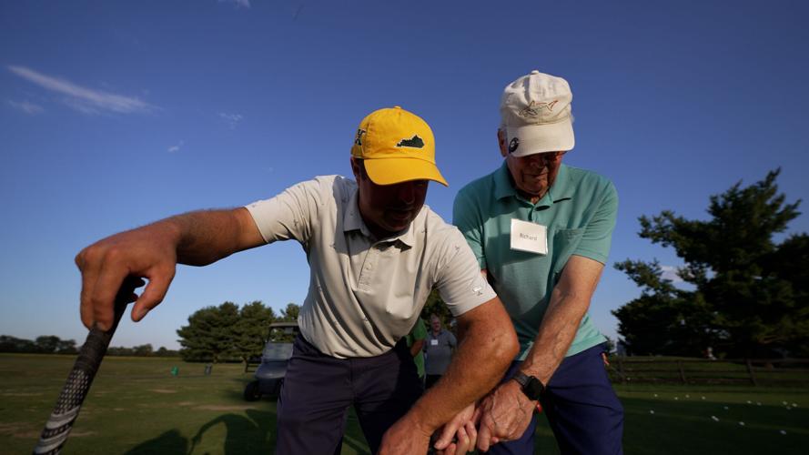 Norton Health Parkinson's disease golf clinic at the Nevel Meade Golf Course in Prospect, Kentucky