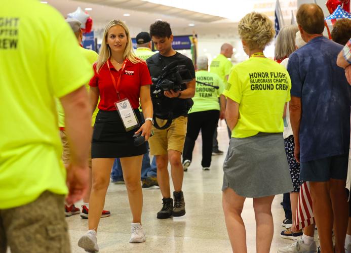 WDRB's Katrina Nickell and Josh Horton cover Honor Flight.JPG