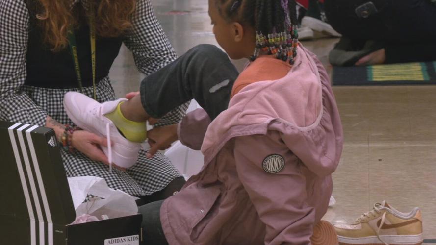 JCPS kids get free shoes 11-16-23