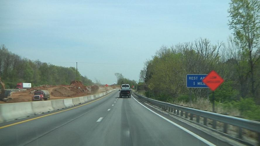 Construction on I-71, part of KYTC's I-Move project
