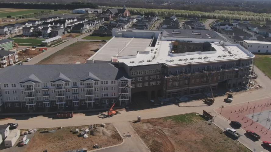 Lyric apartment complex in Norton Commons under construction (3/29/21)