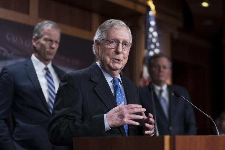 McConnell meets with reporters