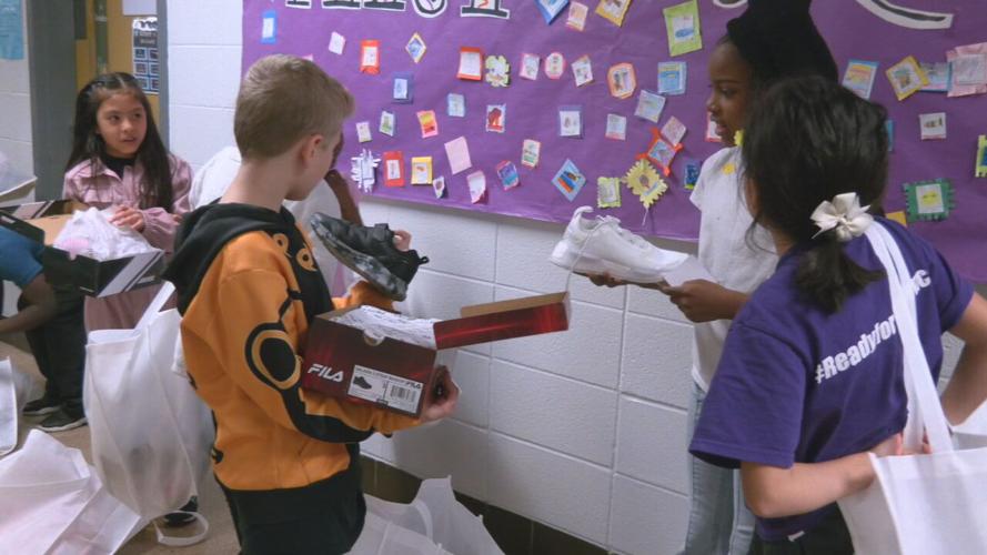 JCPS kids get free shoes 11-16-23