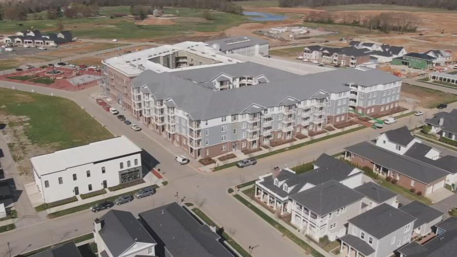 Lyric apartment complex in Norton Commons under construction (3/29/21)