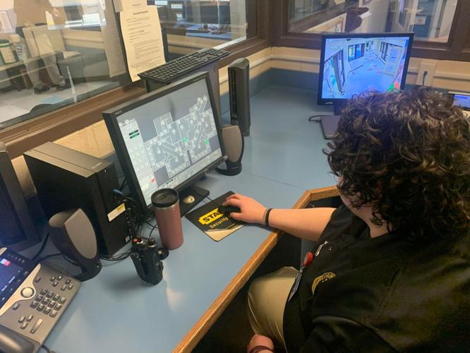 Louisville Youth Detention Center master control room