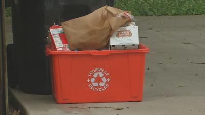 Metro Louisville recycling bin