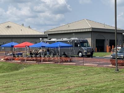 KSP command center set up at Bullitt County Detention Center - Aug. 25, 2020
