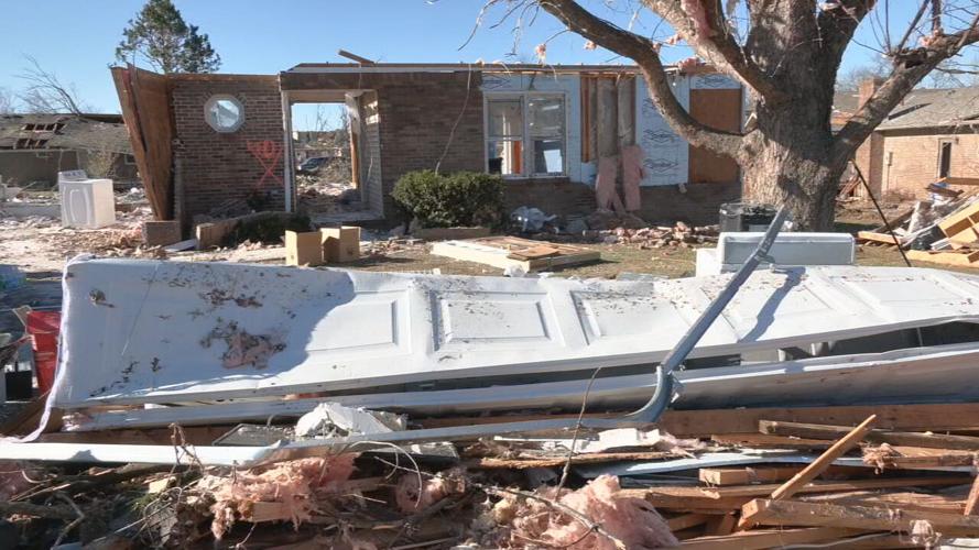 Home heavily damaged off Hillridge Court in Bowling Green, Dec. 2021