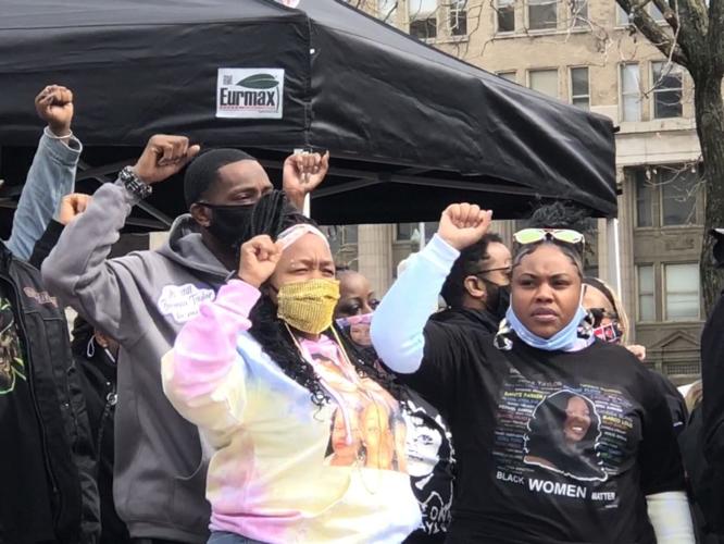 Breonna Taylor's mother, Tamika Palmer, attends rally for her daughter
