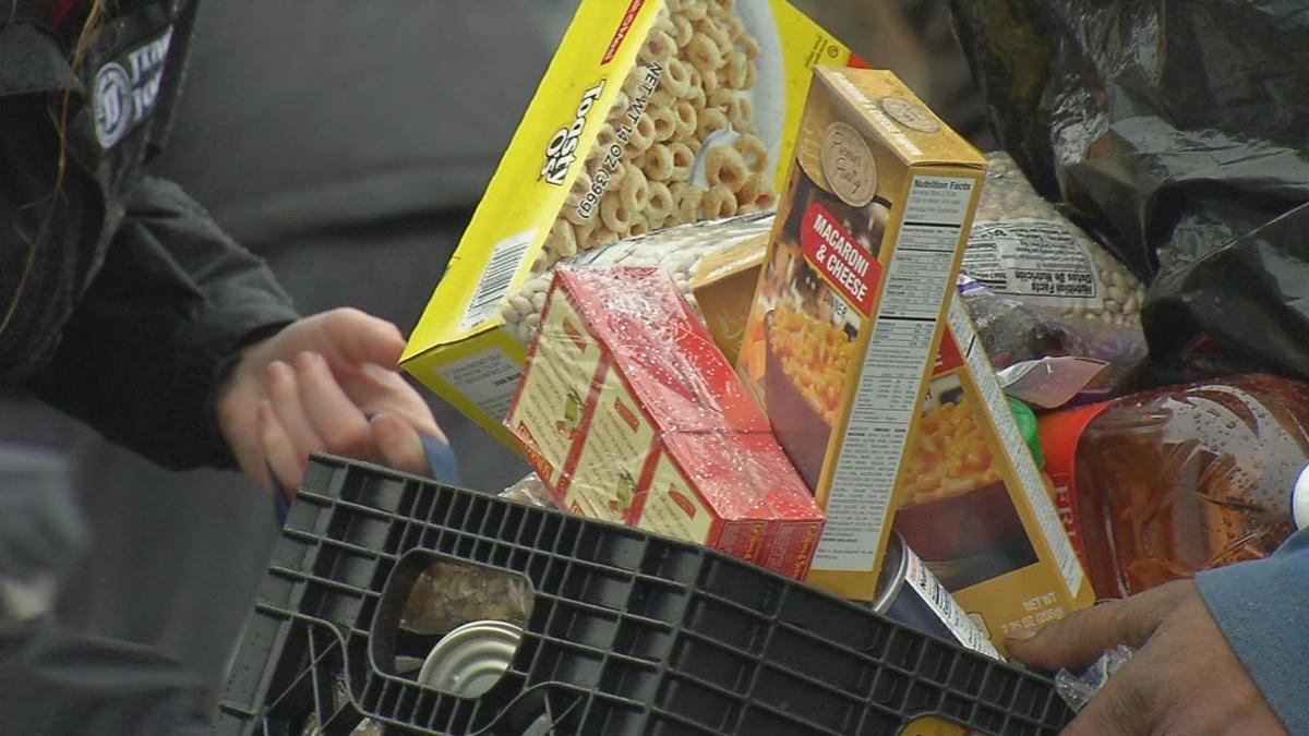 Dare To Care Food Drive Sets Up Mobile Pantry In Downtown