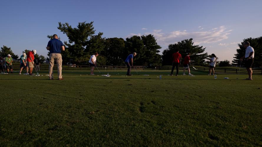 Norton Health Parkinson's disease golf clinic at the Nevel Meade Golf Course in Prospect, Kentucky