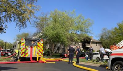 Apartment fire on April 22, 2020 at 9000 Red Deer Circle
