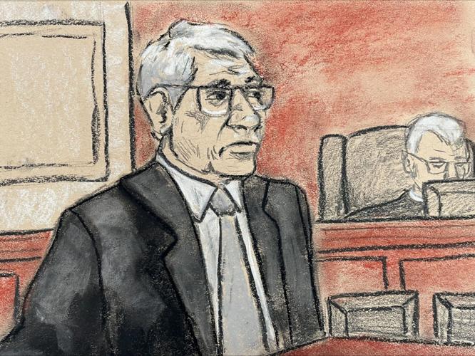 Jim Lesousky courtroom sketch