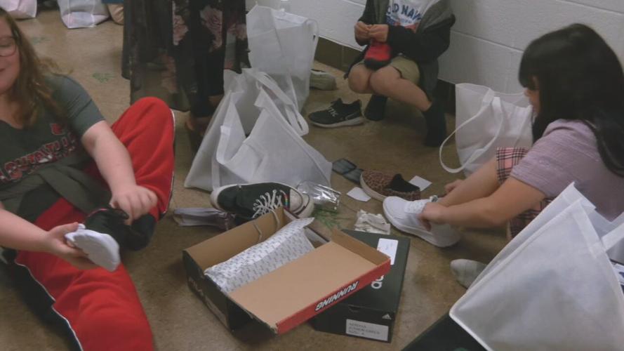 JCPS kids get free shoes 11-16-23