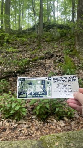 Ticket for Louisville Orchestra concert at Mammoth Cave