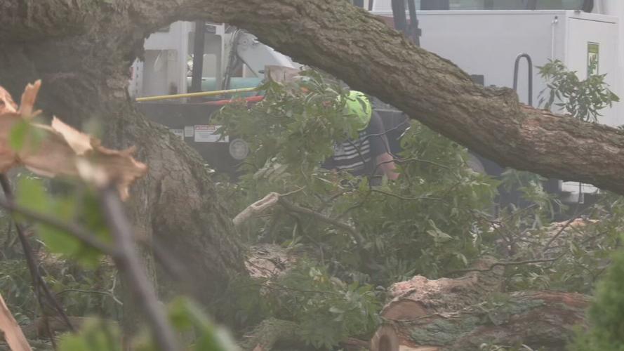 Salem residents clean up after storm