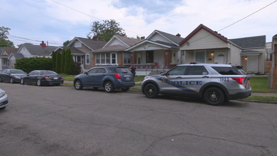 Homicide scene at Harlan Avenue