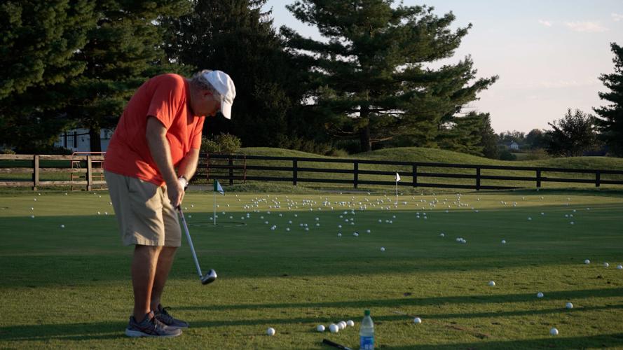 Norton Health Parkinson's disease golf clinic at the Nevel Meade Golf Course in Prospect, Kentucky