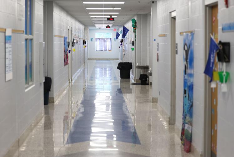 A hallway at Shepherdsville Elementary