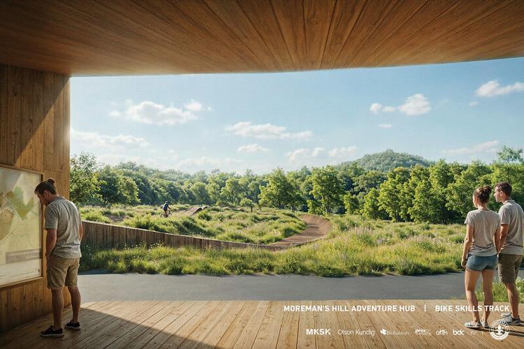 Rendering of Jefferson Memorial Forest master plan - 4.10.26