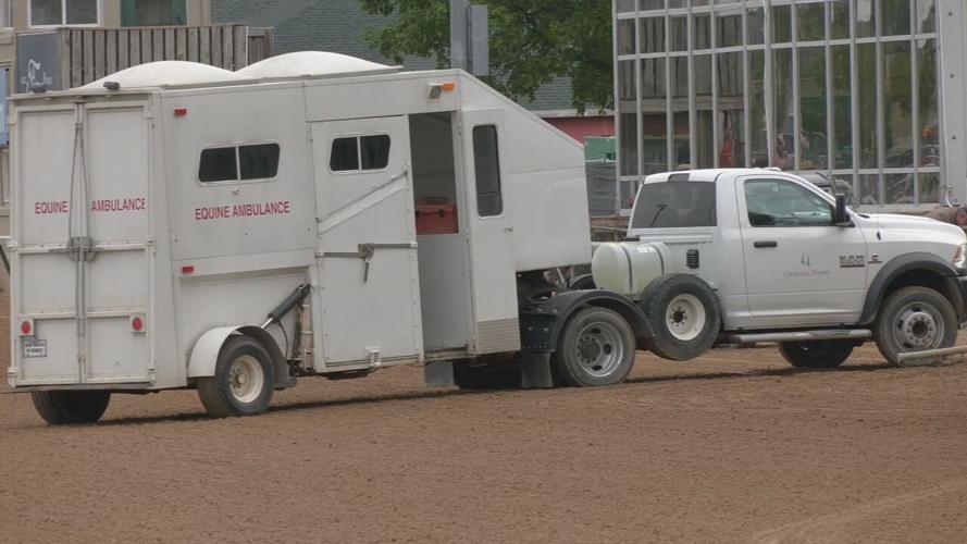 Equine Ambulance on the track at Churchill Downs