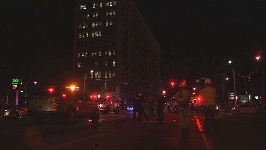 9th and Broadway crash scene (3/26/20)