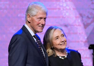 Former President Bill Clinton, left, and former Secretary of State Hillary Clinton 8-1-2024