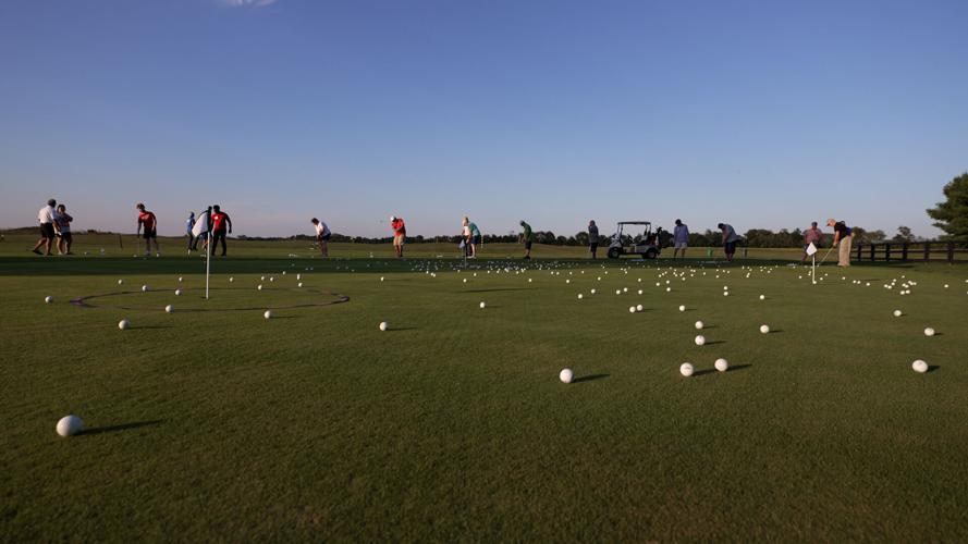 Norton Health Parkinson's disease golf clinic at the Nevel Meade Golf Course in Prospect, Kentucky