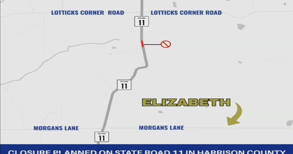 Part of State Road 11 in Harrison County to close next week for culvert work through August