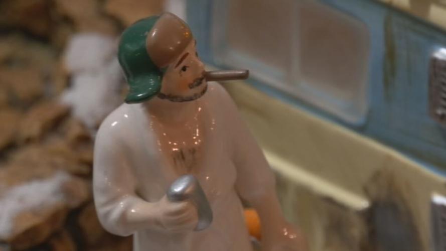 'Uncle Eddie' in Chip Polston's Christmas village