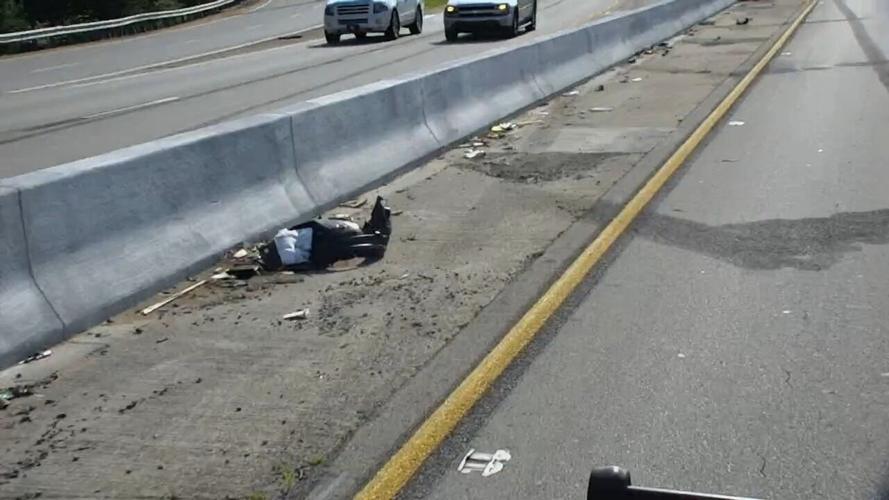 Trash along Interstate 64 in Louisville - 7.30.24