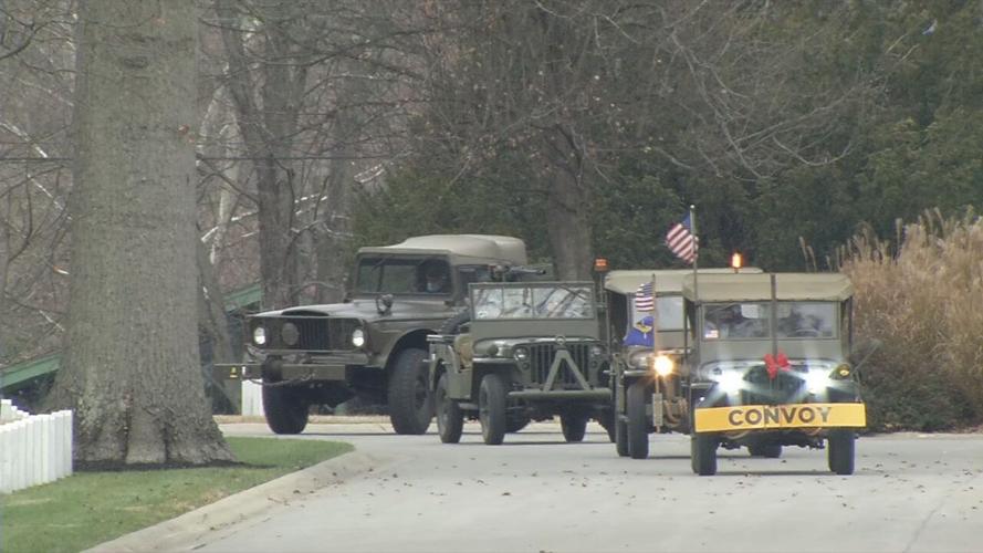 Jeep Convoy in Louisville on Pearl Harbor Day