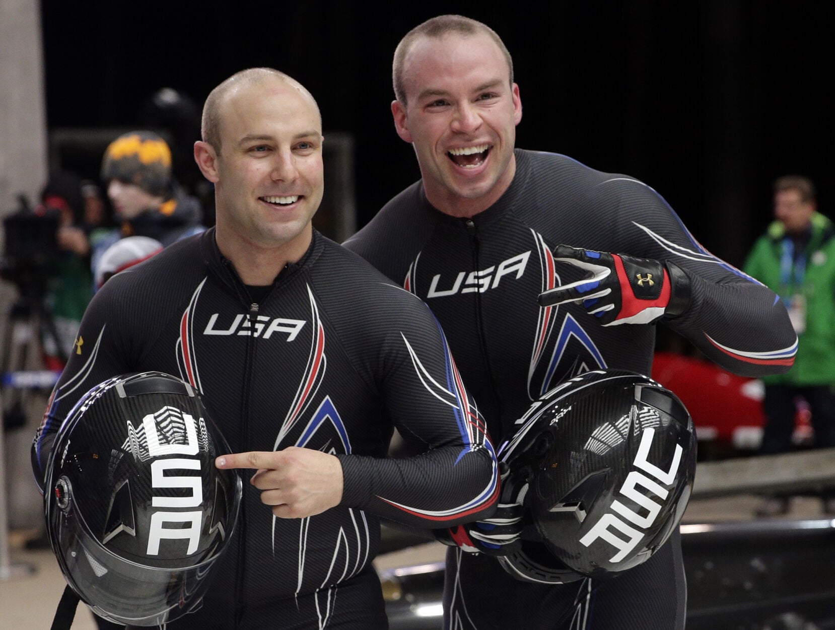 Sochi Olympics Bobsleigh Men-Dallas Robinson