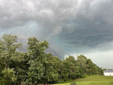 Harrison County clouds during storm