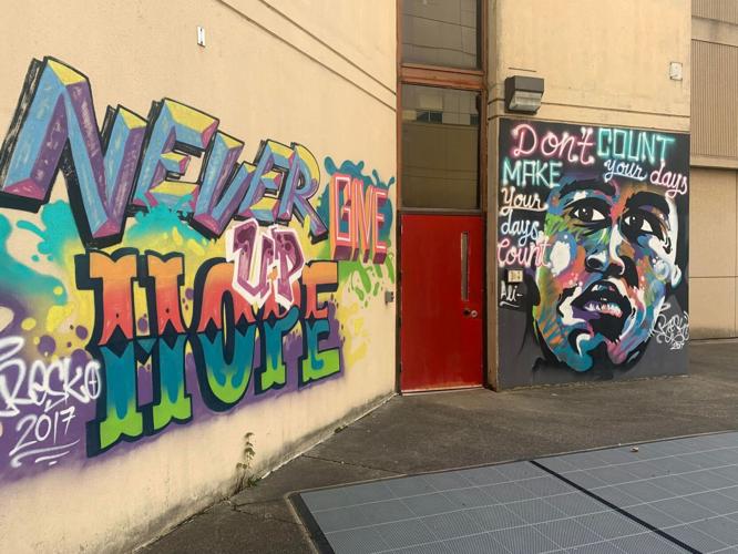 Artwork remains at Louisville's old juvenile detention center