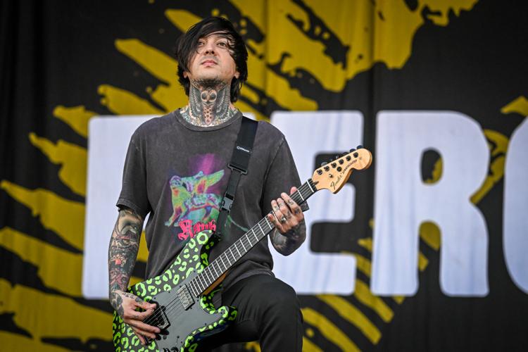 Pierce The Veil plays at the Louder Than Life Festival on September 23, 2023 in Louisville, Kentucky.  (1).jpg