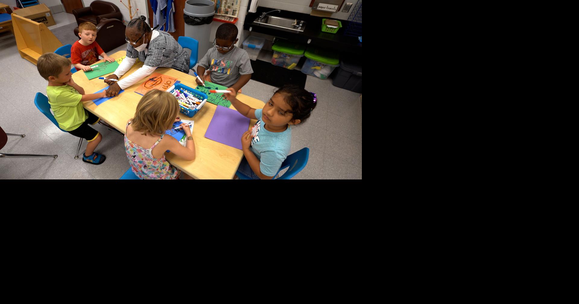 Students at JCPS 'Ready4K' summer program on July 13, 2022
